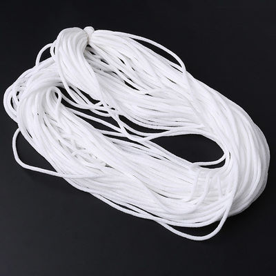 Corde respirable d'Earloop d'élastique du blanc 5mm du vêtement N95
